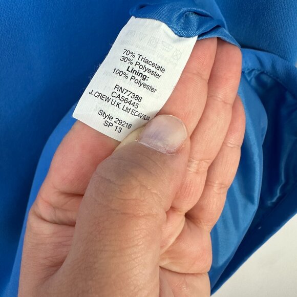 J.Crew Collection Shift Dress Blue Size 4 Minimalist Elegant Quiet Luxury - Picture 5 of 6